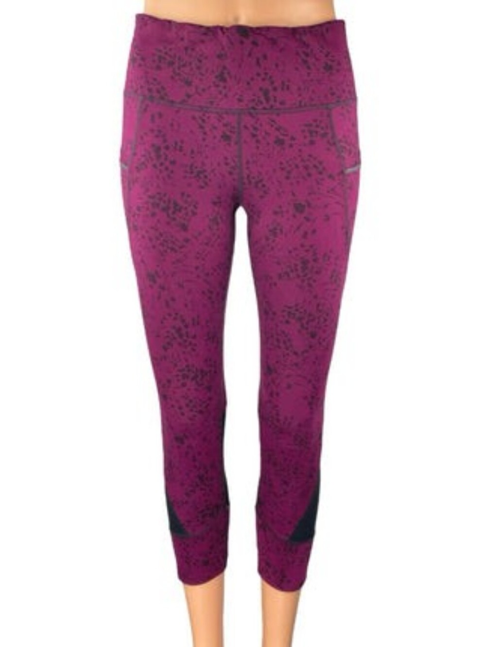 Athleta Womens Purple Printed Performance Pants Size M